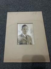 WWII U.S. Army Military Photo Vintage Uniform Soldier Portrait WWII Picture