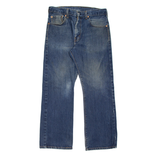 LEVI'S 517 Jeans Mens Blue Regular Bootcut Stone Wash W33 L30