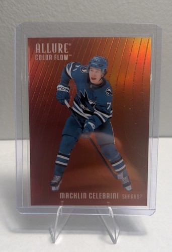 2025-26 Upper Deck Allure - Color Flow Macklin Celebrini #CF-28 Red Orange
