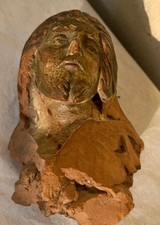 Antico frammento in terracotta  - Arte sacra Gesù