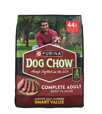 NEW Purina Dog Chow Complete Adult Dry Adult  Dog Food, Kibble Beef Flavor, 44lb