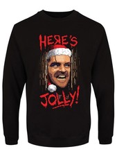 Here's Jolly! Men's Black Christmas Jumper