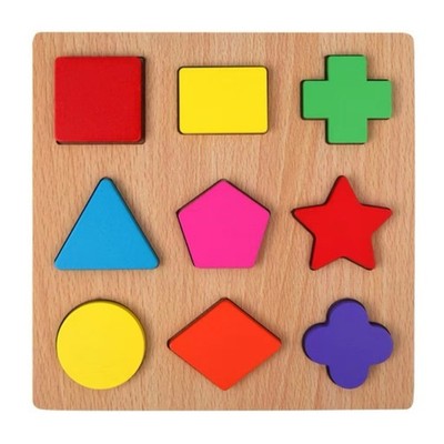 Passendes Holzpuzzle Frühes Lernen Holzpuzzle Kompakt für Zuhause, Kleinkinder