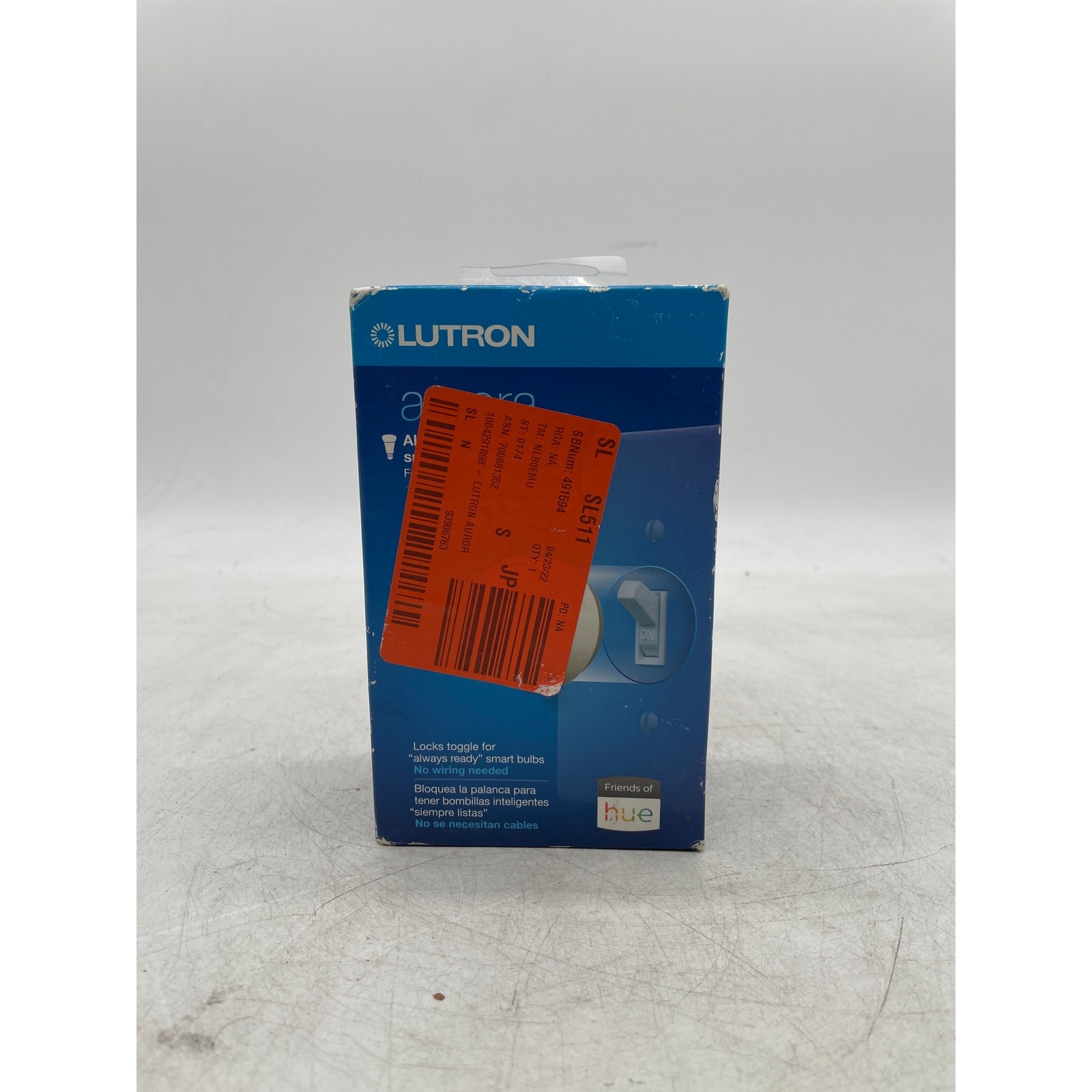 Lutron Aurora Smart Bulb Dimmer Switch Toggle Lock for Paddle Switches  -image