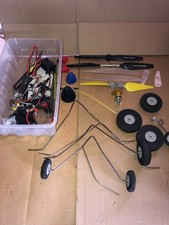 VINTAGE LOT OF PARTS FOR RC AIRPLANE