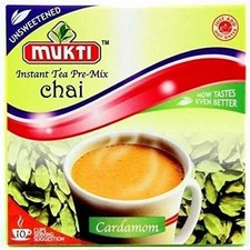 Mukti Instant Tea Pre-Mix Cardamom Unsweetened Chai Pack of 5 x 140g