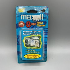Maxell VP-203 8mm Head Cleaner Hi8 Digital 8 Camcorder Cassette