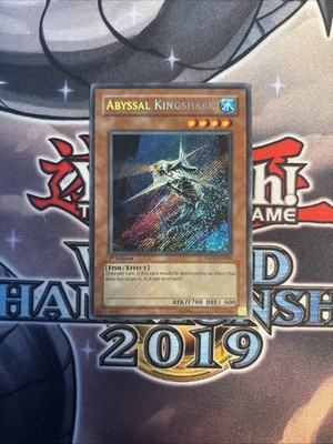Yugioh Card Abyssal Kingshark - TAEV-EN084 - Secret 1st Ed VLP Foil Bleed (WNU)