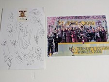 HEART OF MIDLOTHIAN FC HEARTS FC 2005-06 RARE HAND SIGNED x19 SCOTTISH CUP FINAL