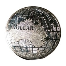 2021 Australian Continent Perth Mint 1oz .999 Fine Silver Proof-like