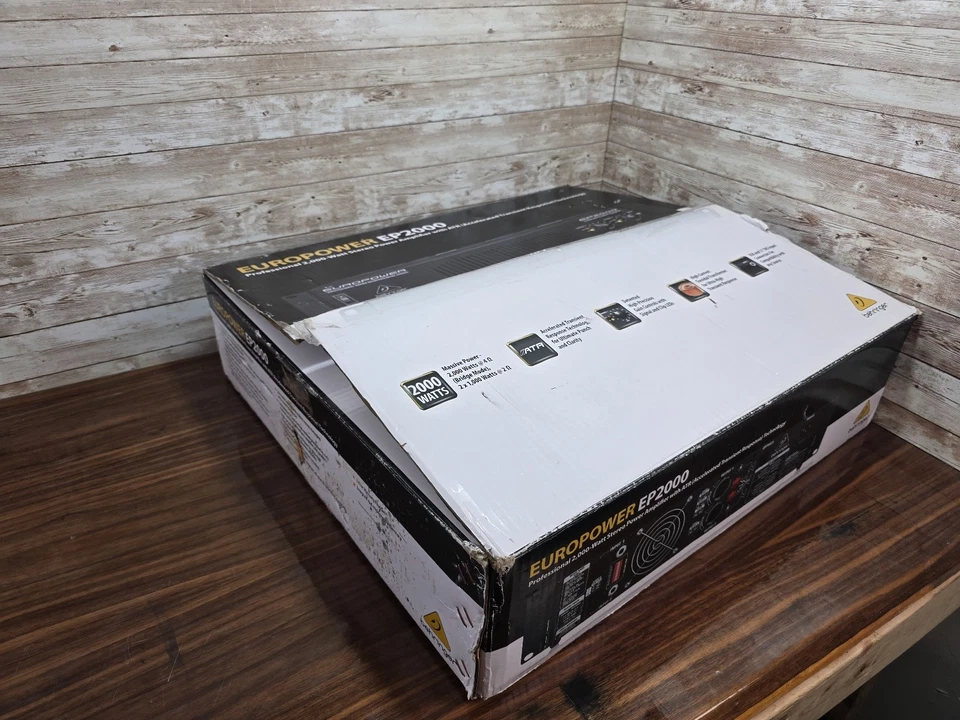 Behringer Europower Ep2000 2000w Power Amplifier - Mint Condition - IOB - Image 3 of 4