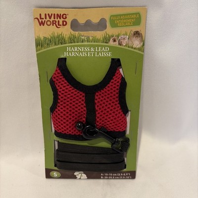 Living World Small Animal Harness & Lead Size Small Rabbit Hamster Gerbil Guinea