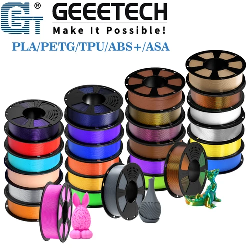 【Buy 5 Get 5 Free！Add 10】GEEETECH 1KG PLA PETG ABS+ TPU ASA 3D Printer Filament