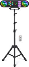 DJ Lights with Stand, 5 in 1 Party Bar Light Set with Rotating Ball, Strobe, UV,