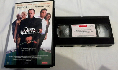 FALSAS APARIENCIAS BRUCE WILLIS MATTHEW PERRY VHS CINTA CASTELLANO PAL