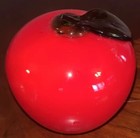 Lot Of 2 Glass Apple Paperweight Maybe Murano & Apple Plate — photo 5