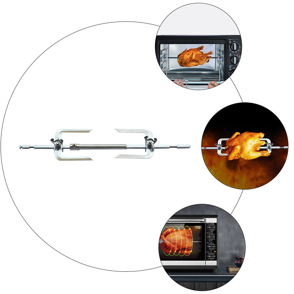 kitchen grill fork Barbecue Fork Rotisserie Skewer Bbq Spit Forks eBay