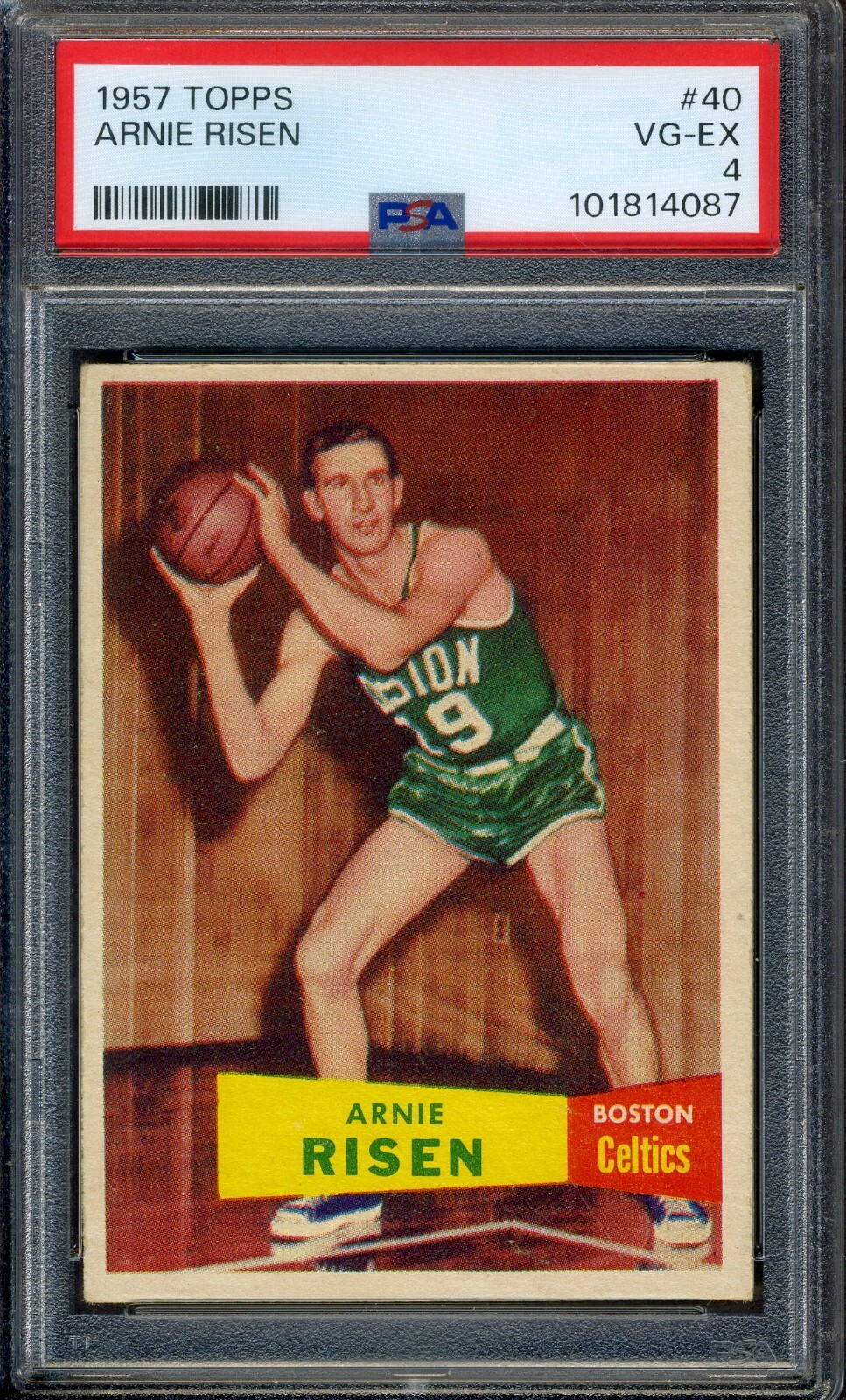 1957 Topps #40 Arnie Risen PSA 4 VG-EX *Boston Celtics*