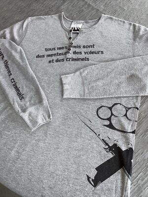 Kid Dangerous grime Couture XL Mens Shirt FRIENDS LIARS THIEVES CRIMINALS NWOT