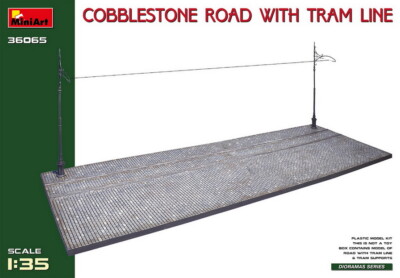 MiniArt 1/35 Cobblestone Road w/Tram Line