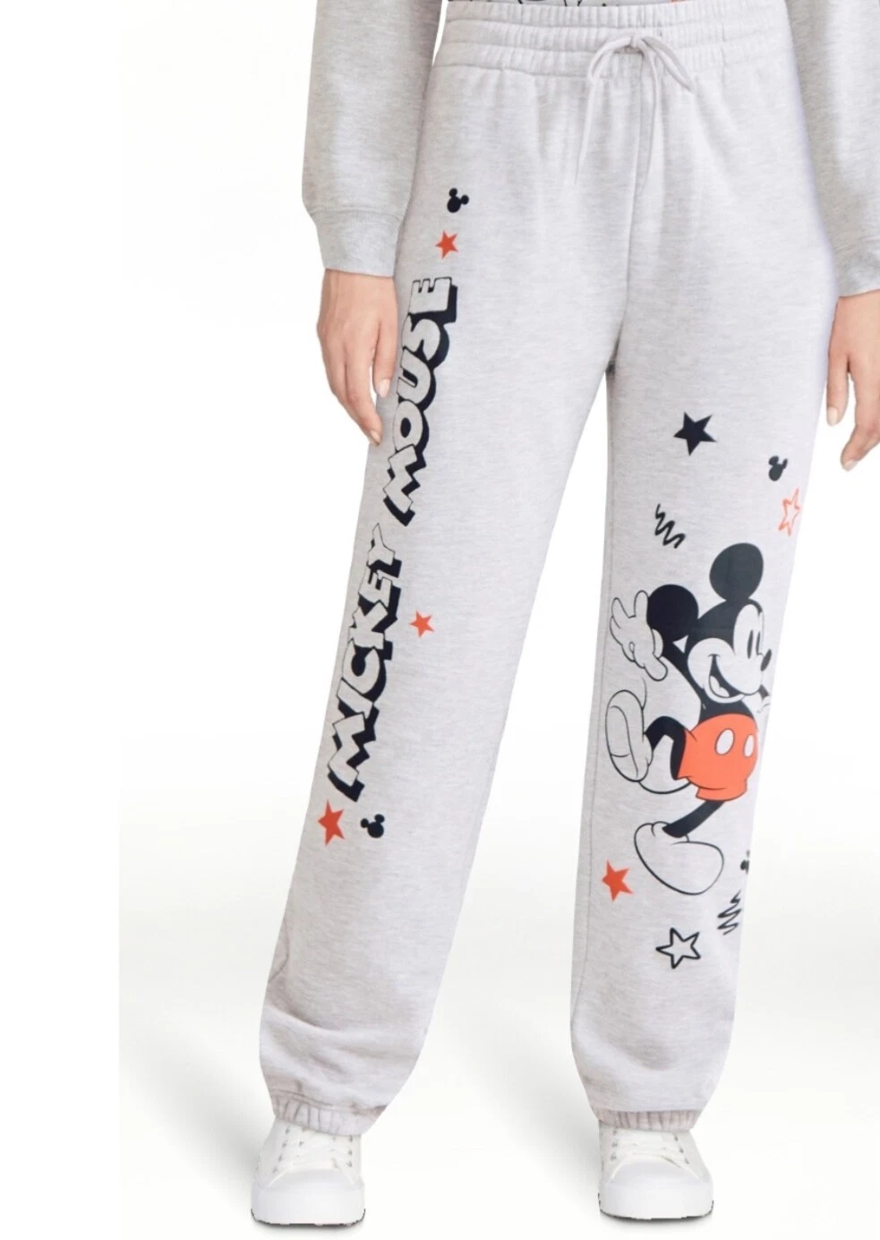 OFF WHITE Disney Topolino Felpa con Cappuccio Felpa con Cappuccio Maglione e Jogger Adolescente Donna XS Set