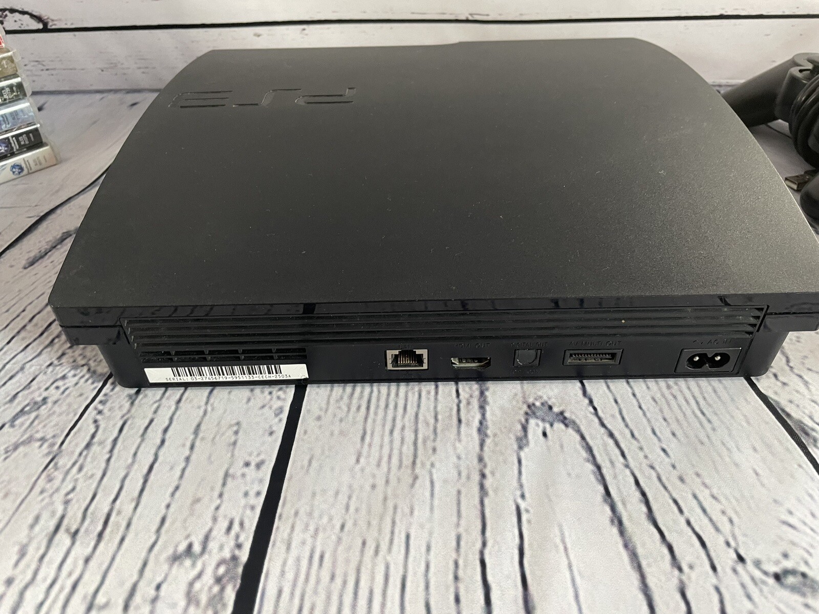 PlayStation 3 Boxed PS3 Slim 160GB Console Bundle 6Games