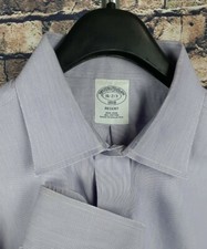 BROOKS BROTHERS REGENT NON IRON LONG SLEEVE BUTTON DOWN SHIRT MENS 16-2/3 PURPLE
