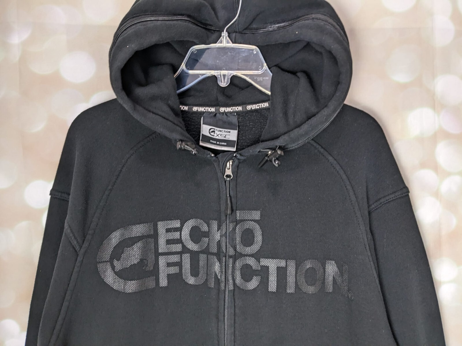 Ecko Function Men's Solid Black Double Sided Zip … - image 3