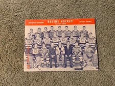 1958 Stanley Cup Playoff Semi Finals Hockey Program Game 7 Bruins v Maple Leafs 