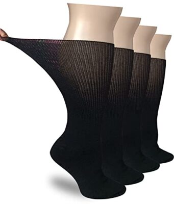 Extra Wide Socks for Diabetic Swollen Feet Super Wide Bariatric Socks Walking...
