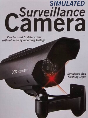 Decoy CCD Surveillance Camera - Professional Realistic - Flashing LED Red Light