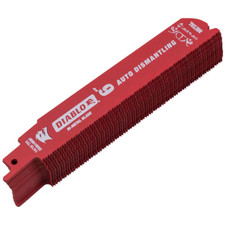 25 Pack 6 Inch 14/18 TPI Diablo Steel Demon Bi-Metal Auto Dismantling Recipro...