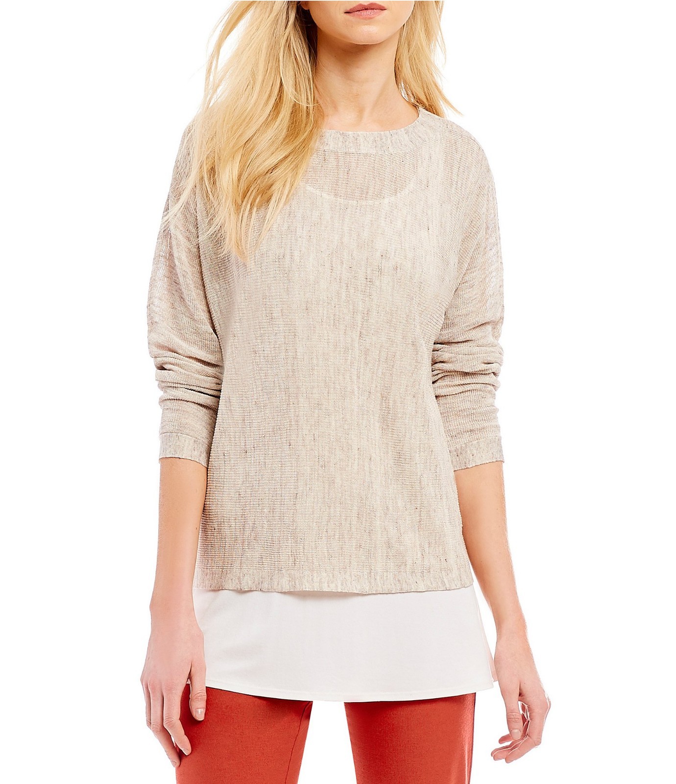 eileen fisher bateau neck top