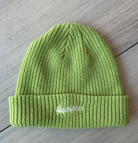Supreme New York City Ribbed Green Beanie Hat Unisex One Size - Picture 1 of 5