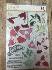 Simon Says Stamp Holiday Floral Clear Stamp Set and Die  Set~~~~ New in Package