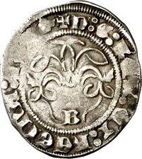 ☆ MEDIEVAL SPAIN • CATHOLIC KINGS ☆ ½ REAL • BURGOS ☆ ISABELLA FERDINAND  ☆C9896
