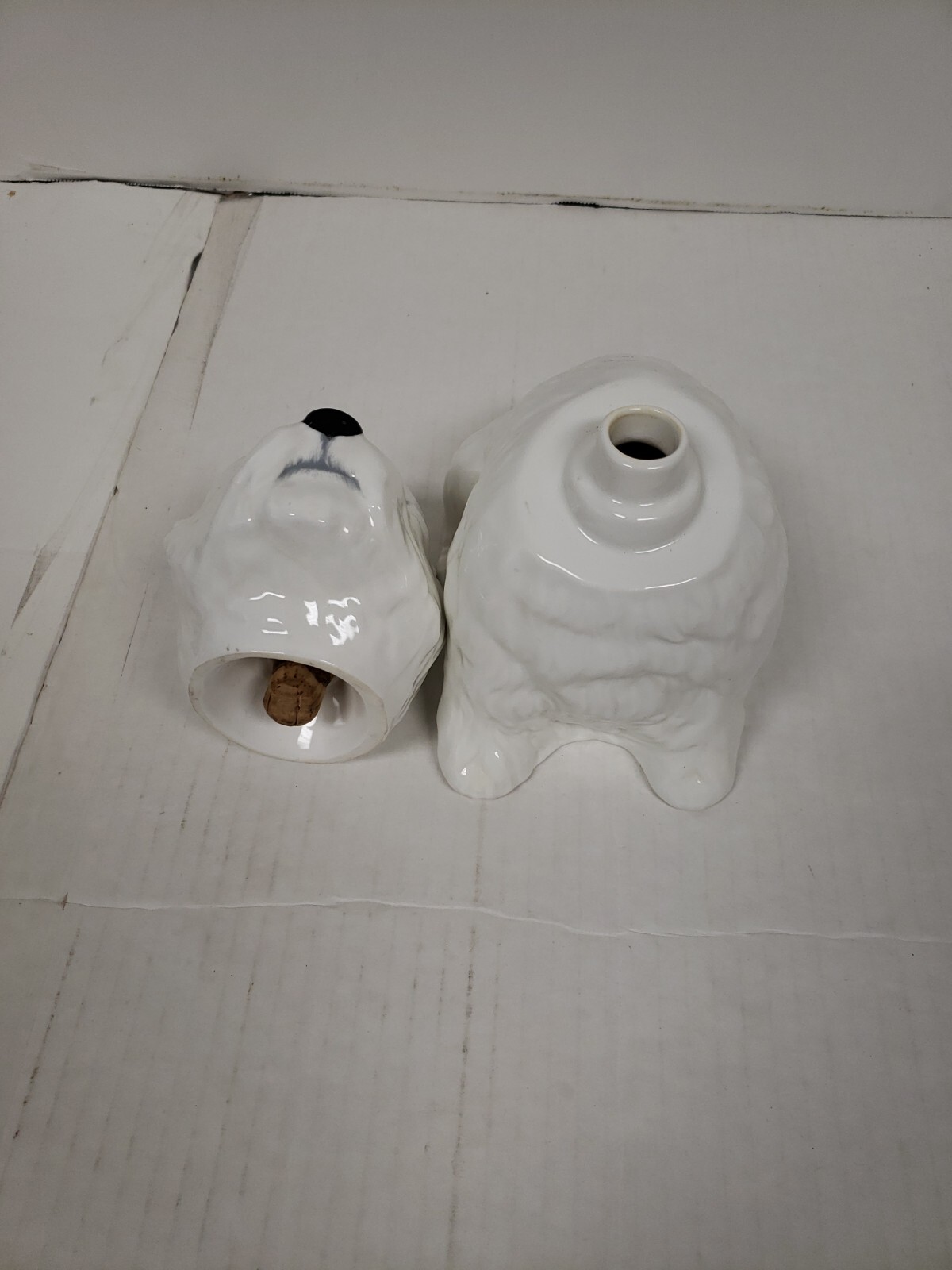 Vintage Royal Adderley Scotty Dog Liquor Decanter Bone China Numbered