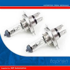 2X H4 Halogen Headlight Bulbs Pair OE Standard Replacement - VW Audi Seat Skoda