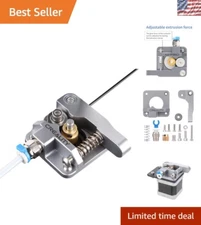 Adjustable Gray Aluminum Extruder with Beveled Intake for Ender 3 | Upgrade Kit