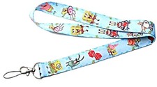 Sponge Cartoon Bob With Characters Themed ID Holder LANYARD Keychain