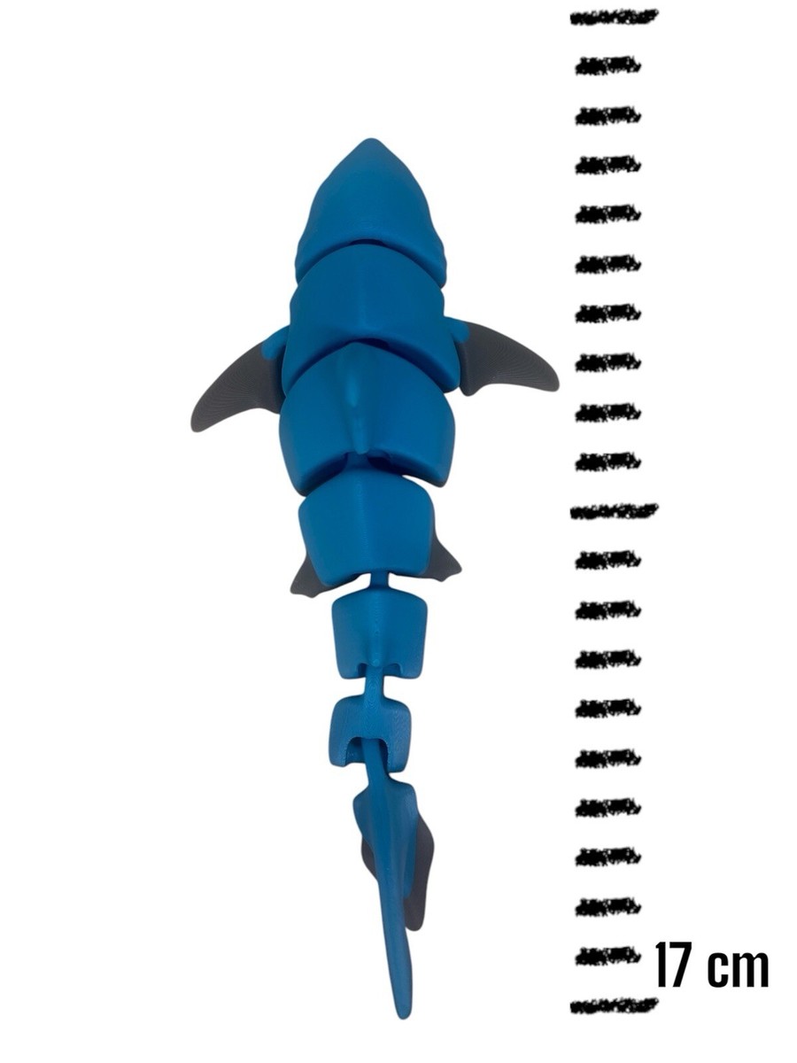 フィジェット　シャーク　ブルー 新品 希少品ブルー フィジェットトイ スライダー EDC Shark シャーク