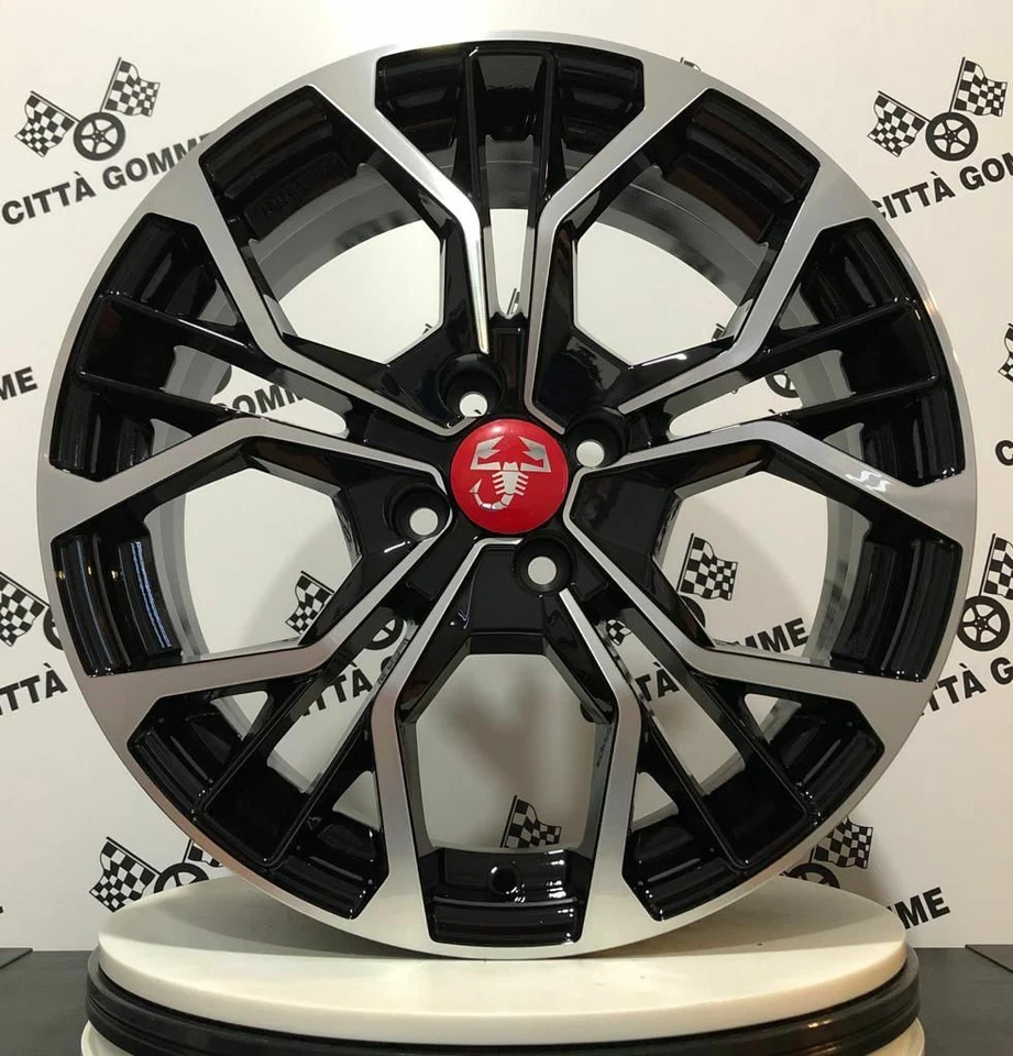 4 Llantas de Aleación Compatible Abarth Esseesse Punto Evo Y Grande 18" New - Imagen 2 de 2