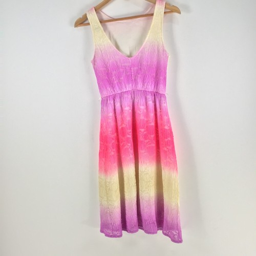 Asos womens dress size 8 fit flare multicolour striped petite sleeveless 100105 - Picture 6 of 9