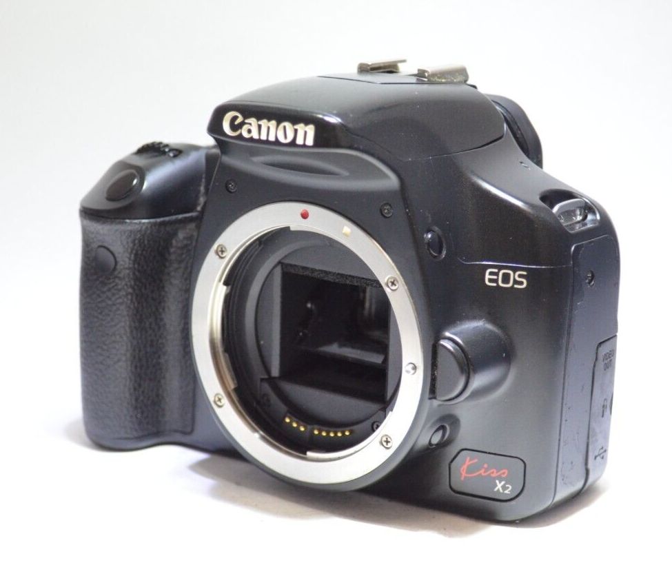 ★美品★ Canon EOS Kiss X2 ボディ Mint】Canon EOS Kiss X2 12.2M body Black from Japan Body cap