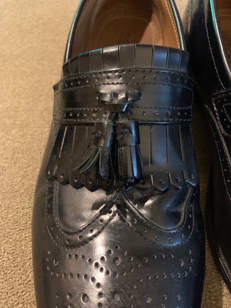 Florsheim Men\'s Brinson Wingtip Tassle Loafer Black Shoes 11223 Size 10.5 D Florsheim Men main image 2