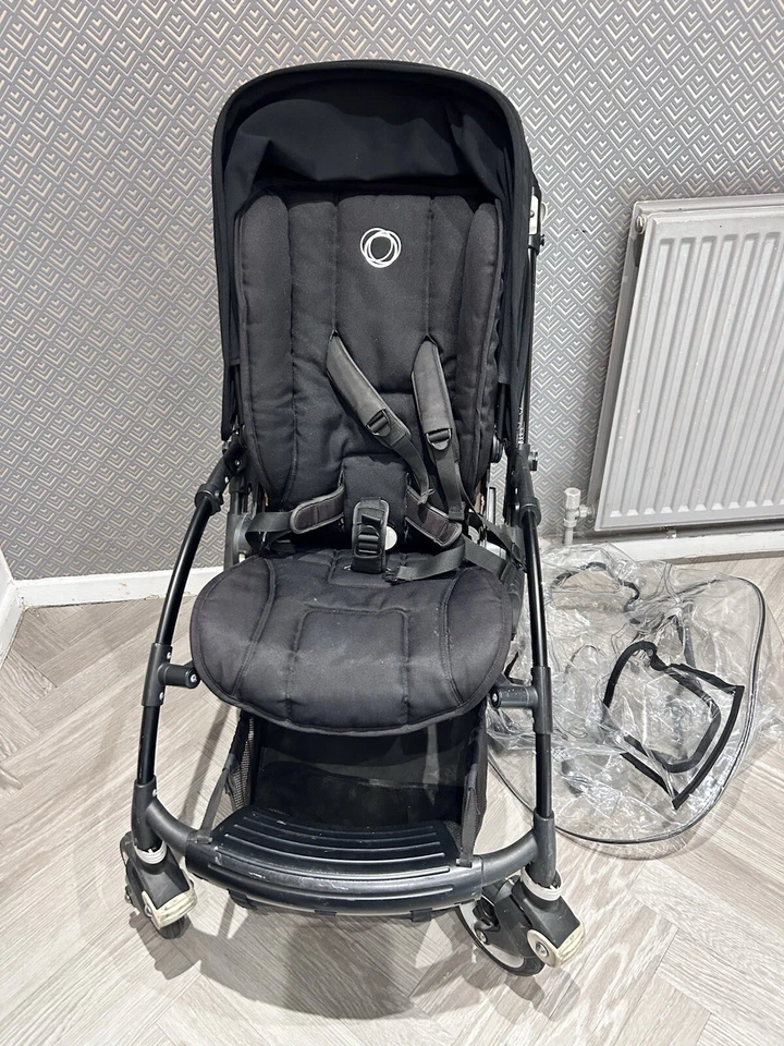 Bugaboo Bee 5 Pram Black Lightweight Pushchair /Stroller NO RAINCOVER/ ORGANISER - Image 2 of 4