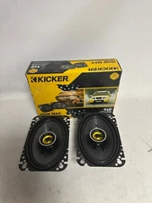 Kicker 46CSC464 CS-Series CSC46 4x6-Inch (100x160mm) Coaxial Speakers 4-Ohm PAIR