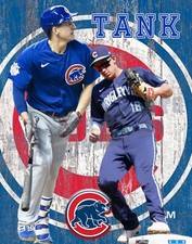 Chicago Cubs Lithograph print of Frank Schwindel 2021 11 x 14