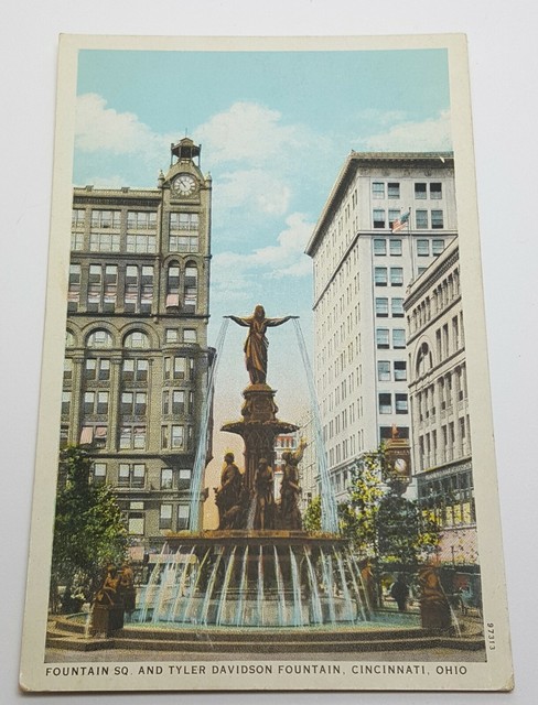 Fountain Square Cincinnati Ohio Vintage Postcard | eBay