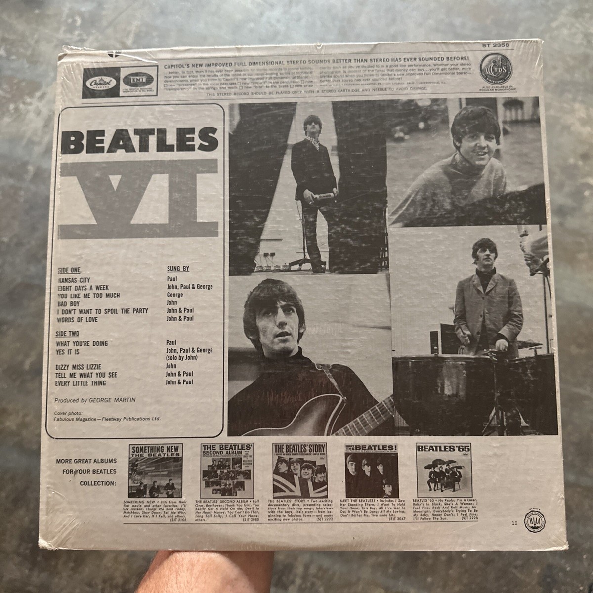 ビートルズ LPレコード6種セット ビートルズ1964 レコードコレクターズ 2024年 6月号増刊